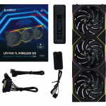 Lian Li UNI FAN TL belaidis ventiliatorius ARGB PWM 3 vnt. pakuotė - atvirk&scaron;tinio a&scaron;menų 120 mm, juodas