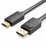 CABLE DP TO HDMI 2M / BLACK HADBH VENTION HADBH (6922794733343)