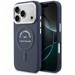 Etui Karl Lagerfeld Karl RSG logotipas MagSafe na iPhone 17 Pro - niebieskie