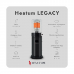 Heatum Legacy Dujinis &scaron;ildytuvas su dujų balionu