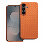 &bdquo;Samsung A07&ldquo; dėklas, suderinamas su &bdquo;MagSafe&ldquo; ir &bdquo;Kevlar&ldquo;, oranžinis