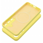 Samsung S25 ULTRA silikoninis 2 mm dėklas, suderinamas su MagSafe, geltonas