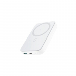 &bdquo;Joyroom JR-W020&ldquo; 20 W mini magnetinis belaidis ne&scaron;iojamas įkroviklis, 10000 mAh, baltas, su USB&ndash;C tipo jungtimi, 0,25 m