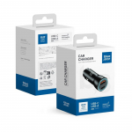 Automobilinis įkroviklis Blue Star USB C + USB A QC3.0 PD AFC PPS 3A 25W juodas