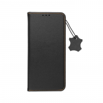 Atverčiamas dėklas, skirtas &bdquo;Samsung S24 FE Smart Pro Book&ldquo;, odinis, juodos spalvos