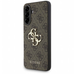 GUESS dėklas SAMSUNG A56 GUHCSA564GMGBR (4G PU didelis logotipas) rudas