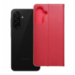 Atverčiamas dėklas, skirtas &bdquo;Samsung A26 5G Luna Book&ldquo;, aukso spalvos, raudonas