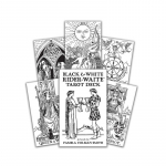 Kosmetinis defektas Black & White Rider-Waite Taro kortos US Games Systems
