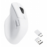Kompiuterio pelė - KEYCHRON M6 1000Hz Bevielė, Dviejų Slinkimo Režimų, 78g Balta