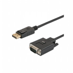 Adapteris - Savio Cl-203 DisplayPort į VGA Kabelis 1.8m 1920x1200 60Hz Juodas