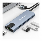 USB-C 5 viename &scaron;akotuvo adapteris, USB-C PD 100W, 2x USB, HDMI 4K, RJ45