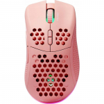 Deltaco Gaming Belaidė pelė, RGB, rožinė