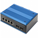 Komutatorius Digitus DIGITUS komutatorius 4+2 prievadų gigabito Ethernet PoE SC 20 km