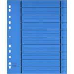 WEKRE 50 Index Dividers A4 Blue 4-Hole Punched Cardboard 160 gsm