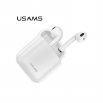 USAMS LU Series True Wireless Stereo Bluetooth 5.0 Earbuds ar uzlādes futrāli, Balts, BHULU01 (US-LU001)