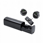ULANZI A21 bezvadu lavaljē mikrofona komplekts ar uzlādes futrāli, 2 raidītājiem, USB-C uztvērēju, 100m darbības rādiusu
