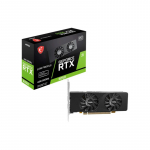 MSI GeForce RTX 3050 6 GB GDDR6, PCIe x8 4.0, 1492 MHz, 96 bitu, 2x HDMI 2.1 + DP 1.4a, 70 W, 2 ventilatoru, zema profil