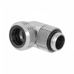 Barrow Multi-Link Adapter Savienotājs 90&deg; G1 / 4 AG uz 12mm AD Cietcaurulei - Grozāms, Sudrabs (TWT90KND-K12 s)