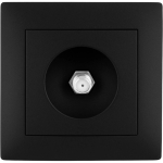 VCX WESA LC 45 Iegremdējamā RTV-SAT ligzda, 3 izejas (TV, Radio, SAT), 75 Ohm, melna