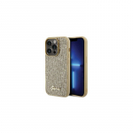 &bdquo;Guess&ldquo; Apple iPhone 15 Pro HC PU DISCO SCRIPT META auksinis