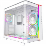 Montech KING 95 PRO Midi-Tower Tempered Glass ARGB - baltos spalvos