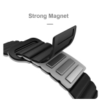 &bdquo;Riff&ldquo; 20 mm universalus magnetinis silikoninis dirželis, mėlynas