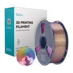 3D Spausdinimo Siūlas - Sunlu PLA+ &Scaron;ilkinis Keturių Spalvų Siūlas 1,75 mm Mėlyna-Violetinė-Raudona-Auksinė