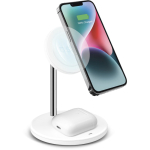 Belaidžio Įkrovimo Stotelė - SBS 2-in-1 Įkrovimo Stovas, Balta