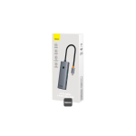 Baseus HUB UltraJoy Series 5-in-1 Adapter (Type-C to 4xUSB, 4K 30Hz HDMI), Gray (B00052809813-00)