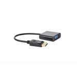 Gembird A-DPM-VGAF-02 vaizdo kabelio adapteris 0,15 m VGA (D-Sub) DisplayPort Black