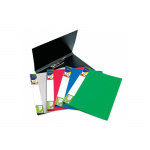 Aplankas su prispaudikliu Forpus Premier, A4, plastikinis, juodas