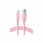 USB kabelis JOYROOM (S-A34) lightning (3A) 1m rožinis