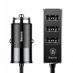 Įkroviklis automobilinis Baseus CCTON-01 (4xUSB 5.5A) juodas