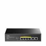 &bdquo;Cudy FS1006P&ldquo; tinklo komutatorius, greitasis Ethernet (10 / 100 ms), maitinimas per Ethernet (PoE), juodas