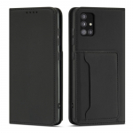 Magnetinis kortelės dėklas, skirtas Xiaomi Redmi Note 11 Pro Pouch piniginės kortelių laikikliui, juodas