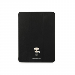 Karl Lagerfeld Saffiano Ikonic Karl dėklas, skirtas iPad 12.9' Pro 2021 &ndash; juodas
