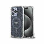 Guess IML GCube MagSafe dėklas, skirtas iPhone 15 Pro Max - juodas