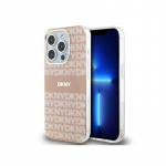 DKNY IML Mono Stripe MagSafe dėklas iPhone 15 Pro - rožinis