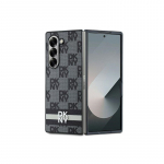 DKNY languotų ra&scaron;tų spausdintų juostelių dėklas, skirtas Samsung Galaxy Z Fold 6 - juodas