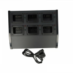6 vietų įkroviklis Kenwood akumuliatoriams KNB-25, 26, 35L, 55L, 57L Kenwood TK-3360E Walkie Talkie, 12V, 6A