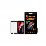 PanzerGlass E2E Super+ grūdintas stiklas, skirtas iPhone 6 / 6s / 7 / 8 / SE 2020 / SE 2022 - su juodu rėmeliu