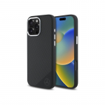 Mercedes silikoninio toninio logotipo medžio ra&scaron;tas MagSafe iPhone 16 Pro Max dėklas &ndash; juodas