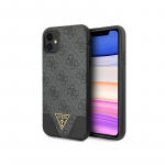 Guess 4G Triangle Collection dėklas, skirtas iPhone 11 6.1' / Xr - pilkas