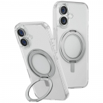 &bdquo;Uniq Swivix 360&ldquo; besisukantis dėklas su atrama, skirtas &bdquo;iPhone 16 Plus&ldquo; &ndash; skaidrus