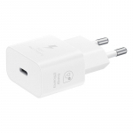 Įkroviklis - SAMSUNG POWER WALL CHARGER 25W USB-C Greitas Įkrovimas Baltas