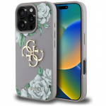 &bdquo;Guess&ldquo; Grained Roses Big 4G Logo iPhone 16 Pro dėklas &ndash; violetinis