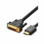Ugreen HD106 DVI 24+1 kontaktų / HDMI FHD 60Hz 1,5 m kabelis (juodas)