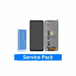 Ekranas skirtas Samsung G556 Xcover 7 juodas (Service Pack / Aftermarket)(NF version)