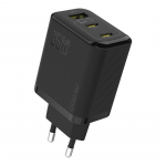 &bdquo;Dudao A29&ldquo; 65 W &bdquo;GaN&ldquo; sieninis įkroviklis, 2 x USB-C + 1 x USB-A &ndash; juodas