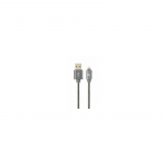 &bdquo;Gembird USB Male - Lightning Male Premium&ldquo; spiralinis metalinis 2m metalo pilkos spalvos